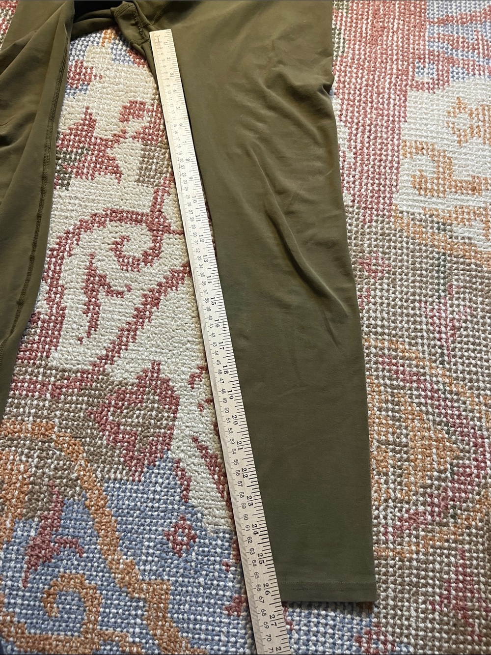 Pact Organic Cotton Leggings Olive Green Size L - Picture 4 of 7